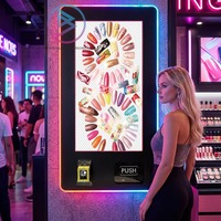 Máquina expendedora de juguetes para adultos independiente con pantalla táctil de 32 pulgadas, 10 o 15 compartimentos, alta capacidad y pago con código QR.