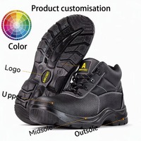 Bottes de sécurité AIMVVSEC prêtes à être expédiées, anti-perforation, résistantes à l'huile, avec semelle en caoutchouc et embout en acier, pour l'exploitation minière et la construction, vente en gros