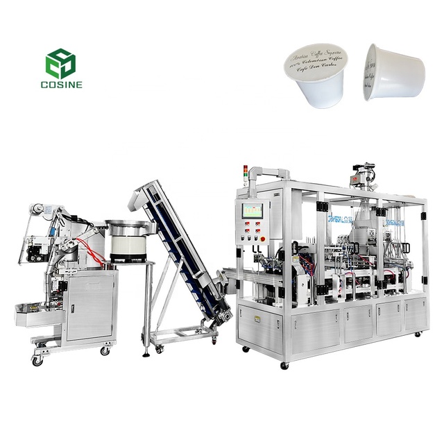 Factory Custom Automatic K Cup Packing and Sealing Vacuum Nespresso Pod Packing Coffee Capsule Filling Machine