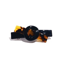 Barrettes à cheveux uniques en plastique, pièces, accessoires de décoration, tortue, acétate