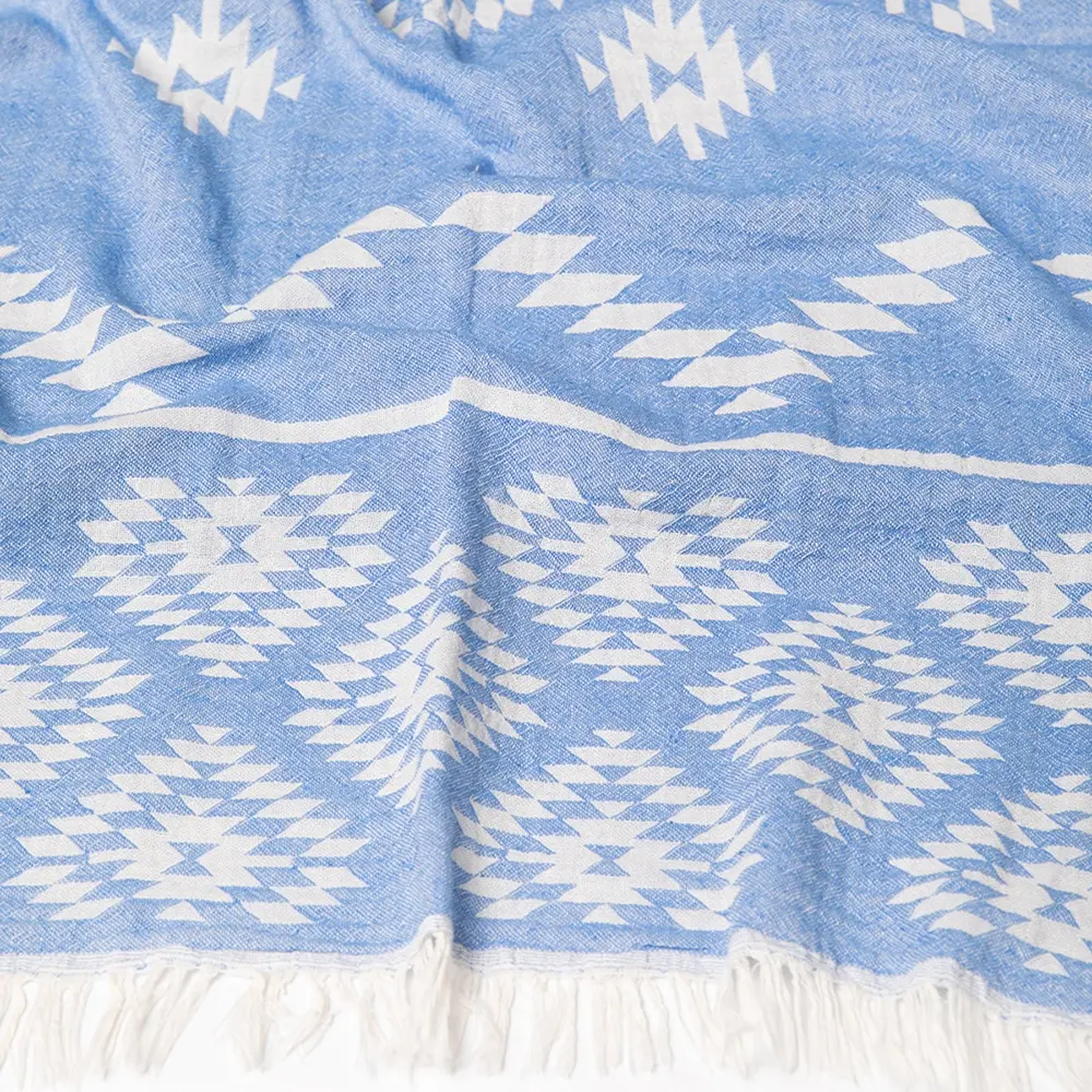 Aztec Pattern Jacquard Handtücher Türkisches Handtuch 100% Baumwolle Passen Sie Ihr eigenes Design an