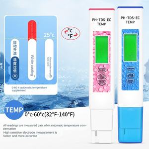 Alta precisión 4 en 1 Detector de calidad del agua TDS EC PH TEMP Pluma de prueba portátil para piscina de acuario - Product Image 4