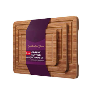 Planche à découper en bambou biologique extra large Ensemble <span class=keywords><strong>de</strong></span> planche <span class=keywords><strong>de</strong></span> préparation et <span class=keywords><strong>de</strong></span> service pour la charcuterie et la cuisine Bloc <span class=keywords><strong>de</strong></span> boucher - Product Image 1