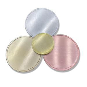 Moneta bianca personalizzata in acciaio inox ottone rame <span class=keywords><strong>Ti</strong></span> monete vuote per incisione laser - Product Image 3