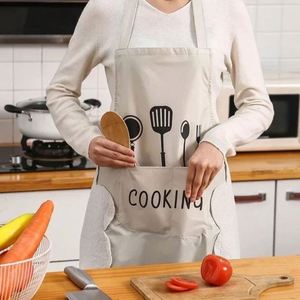 Delantal de Cocina Unisex, 1 Pieza, Duradero, Moderno, Ecológico, Transpirable, Tejido, Sin Mangas, Ajustable, de PVC, Color Sólido - Product Image 2