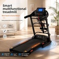 Tapis roulant électrique pliable intelligent pour la maison avec moteur de 3,5 CV et cadre en acier pour les studios de fitness intérieurs et l'usage familial