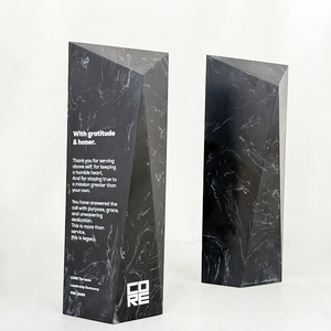 Trophée en <span class=keywords><strong>marbre</strong></span> noir gravé sur mesure, <span class=keywords><strong>plaque</strong></span> de trophée en <span class=keywords><strong>marbre</strong></span> noir MH-N578 - Product Image 4