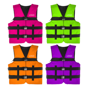 Chaleco salvavidas personalizable de tela Oxford para adultos, chaleco salvavidas a prueba de abrasión, ligero de espuma de PVC, Chaleco de seguridad marina - Product Image 3