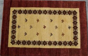 Bán Buôn Tay Tufted Thảm Và Thảm Hình Chữ Nhật Màu Đỏ Ba Tư Phương Đông Thiết Kế 100 Phần trăm Len Phòng Khách Thạc Sĩ Nghệ Thuật Ma T022 - Product Image 4