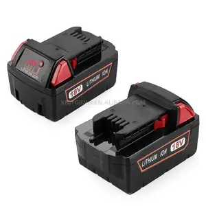 Milwaukee HOT 18V Drill Battery For Milwaukee M18B Lithium Ion 6Ah Replacement Milwaukee Battery 48-11-1811