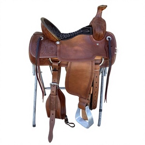 Selle d'équitation anglaise en cuir de buffle véritable, absorbante, de haute qualité, modèle NA53, prix de gros durable, par BS International - Product Image 4