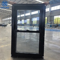 Fenêtres PVC à double battant à ouverture verticale, faciles à nettoyer, durables, en UPVC, pour la construction neuve – Vente chaude usine