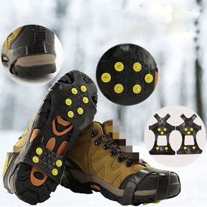 Crampons à glace antidérapants en caoutchouc et acier inoxydable à 5/8/10 dents, pointes de traction pour la randonnée, la marche sur neige et les sports d'hiver - Product Image 3