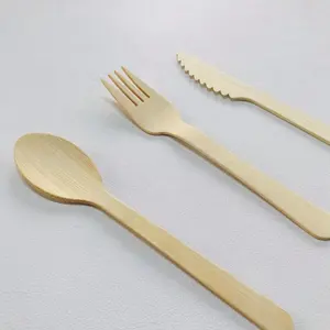 Supplier Bamboo Disposable Cutlery Set Available Wholesale Best Tableware Utensils Bulk Manufacturers