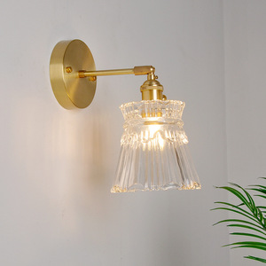 Lampe murale rétro en laiton de style japonais, moderne, nordique, simple, pour chevet, miroir de salle de bain et <span class=keywords><strong>porte</strong></span> d'entrée - Product Image 2