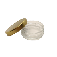 Vente en gros de pots à caviar en verre blanc cristallin personnalisables avec couvercles en fer blanc, récipients alimentaires hermétiques OEM/ODM 10g 30g 50g 100g sur mesure