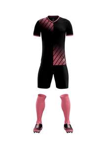 Set seragam sepak bola Universal bercetak Logo kustom pria/wanita populer tembus udara - Product Image 5