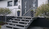 Gelander en acier inoxydable pour balcon extérieur, ensemble de barres rondes, colonne, barre, gelander, SUS 304, barre de sécurité, main courante