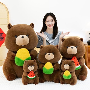 ตุ๊กตาหมีกราวด์ฮอกน่ารัก ของตกแต่งหมอนตุ๊กตากราวด์ฮอก ของขวัญเทศกาล ของตกแต่งบ้าน รับขายส่ง - Product Image 1