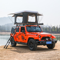 Tente de toit pliable tout-terrain pour camping, 2-3 personnes, coque rigide ABS, ouverture rapide automatique, pour aventure en voiture