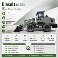 OEM/ODM-Unterstützung Diesel-Lader LOGWAY mit Optionaler Klimatisierter Kabine und Stabiler Leistung für Materialbeladung