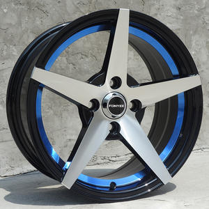 Fonyee Hochwertige 15 Zoll 4x100 Fünfspeichen-Aluminiumlegierung Felgen mit Klarer Innenrand-Lackierung und Gratis-Aufklebern - Product Image 2