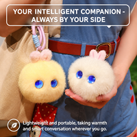 Mini jouets en peluche éducatifs, jouet interactif IA, compagnon émotionnel, jouet en fourrure, lapin électrique parlant à commande vocale pour enfant, cadeau