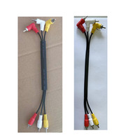 Chapado en oro RCA DVD HDTV 1080P Video Audio Cable 3RCA 3RCA Car Video Component Convert AV Cable PVC Jacket para Monitor Proyector