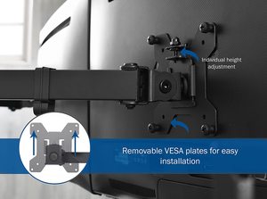 Đa màn hình đứng cho kinh doanh ngoại hối, 3 màn hình thiết lập, Ergonomic không gian làm việc giải pháp ba màn hình đứng cho 27 inch - Product Image 6