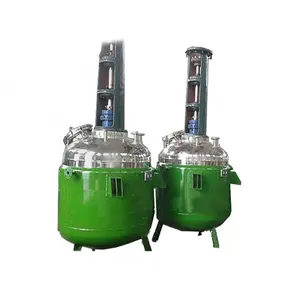 Reaktor kaca 200L poliester Resin Turnkey proyek reaktor kimia dengan rumus