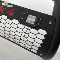 Pare-chocs avant en acier inoxydable ABS Auto 4x4 avec garde-boue et éclairage LED pour Toyota Hilux Vigo 2011-2015