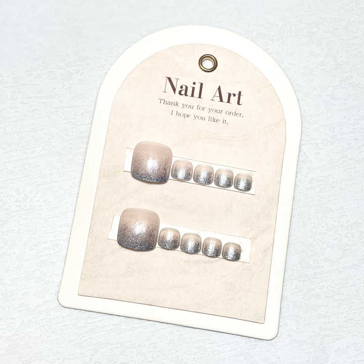 Customizable Fashionable Toe Nail Set DIY Nail Art with Different