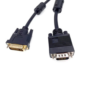 Câble adaptateur DVI vers VGA 24 + 5, convertisseur vidéo mâle vers femelle pour connexion d'affichage de carte graphique - Product Image 1
