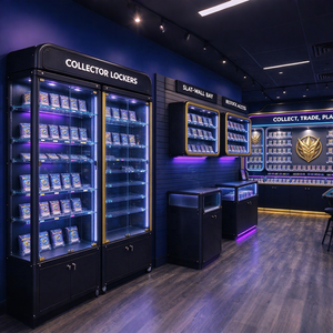 Mobilier complet pour magasin de cartes à collectionner, comptoir et vitrine personnalisés pour cartes TCG et objets de collection avec éclairage LED - Product Image 1