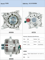 Alternateur de voiture pour pick-up série D F F 150 F 250 F 350 2004 à 2008 LINCOLN MARK LT 2006 à 2008 4L3U10300BA
