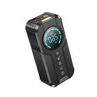 Démarreur de voiture 12V ABS 2000A avec compresseur d'air, gonfleur de pneus et moniteur de pression des pneus (boosteur de batterie portable 6000-10000mAh)