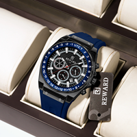 REWARD 833049 Jam Tangan Pria Sporty Trendy Quartz Tali Silikon Enam Jarum Kronograf Tahan Air Bercahaya Terlaris