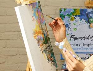 Figure d'Art Fleur <span class=keywords><strong>Peinture</strong></span> par Numéro pour Adultes-Kit <span class=keywords><strong>de</strong></span> <span class=keywords><strong>Peinture</strong></span> Acrylique Moderne DIY Full-40x50cm Sans Cadre - Product Image 3