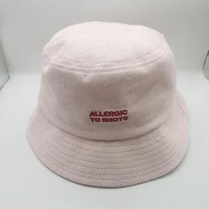 Sombrero de <span class=keywords><strong>pescador</strong></span> de felpa unisex con logotipo personalizado, color <span class=keywords><strong>rosa</strong></span> y beige, estilo de viaje informal, diseño de sombrero de <span class=keywords><strong>pescador</strong></span> con letras para mujer - Product Image 2