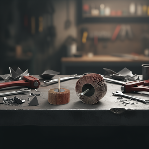 แผ่นขัดเฟอร์วี ฟลาปวีล อลูมิเนียมออกไซด์ แบบผ้า ขนาดก้าน 25 มม. สำหรับขัดโลหะ - Product Image 3