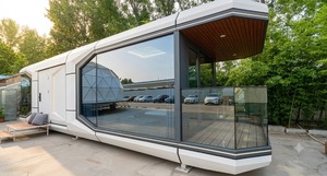 Casa Cápsula de Acero y Aluminio Ecológica para Exteriores, Habitación de Hotel Tipo Pod de Lujo, Gran Cabaña Prefabricada Tipo Apple, Casa Contenedor, Villa Móvil - Product Image 6