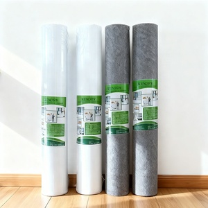 Custom Black White Gray Blue Stick Floor Covering Protection Felt 80 110 170 210gsm 25 50m Self Adhesive Waterproof for Painting - Product Image 1