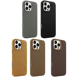 Cao cấp bao gồm tất cả kinh doanh từ trường hợp điện thoại không dây cho <span class=keywords><strong>iPhone</strong></span> 16 15 Pro Max nâu cho Alcantara da lộn PU da - Product Image 2