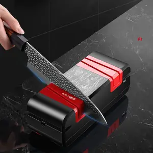 Ângulo fixo 3 em 1 funcional automático 50W 5 segundos rápido moagem elétrica faca Sharpener