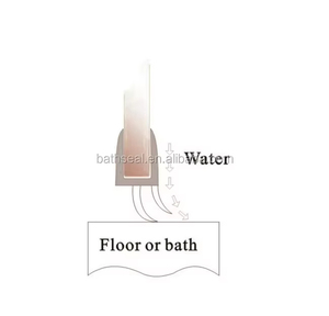 Barrera de Agua para Ducha y Baño de PVC y PC Extruido, Tira de Sellado Flexible Autoadhesiva, Protector Impermeable - Product Image 2