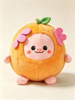 OEM ODM mainan anjing berbentuk sayuran dan buah, boneka mewah ukuran sedang dan besar, mainan berbunyi dan berkerut, produksi dari Cina