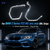 Bandeau lumineux DRL pour BMW Série 2 F22 F87 M2 2014-2020, tube de guidage de lumière pour phare, tube de guidage de lumière de feux de jour