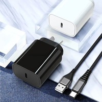 Adaptador de Carga Rápida de 25W con Puerto USB Tipo C, Estándar Australiano, Enchufe AU, PD3.0, QC3.0, Personalizado para Teléfono Móvil, Auriculares y Cámara