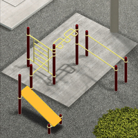 TUV Certified Steel Calisthenics Park Monkey Bars Equipo de fitness al aire libre para entrenamientos callejeros y uso en el gimnasio