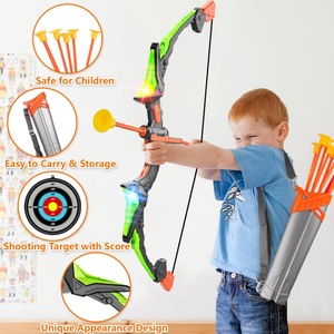 2025 Juguetes Baratos Kids Outdoor Fun Sport Game Bow and Arrow Folding Light up Archery Toy Set COLOR BOX - Product Image 3